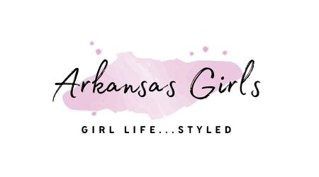 Arkansas Girls logo in pink splatter