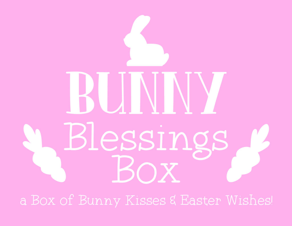 pink Bunny Blessings box sign