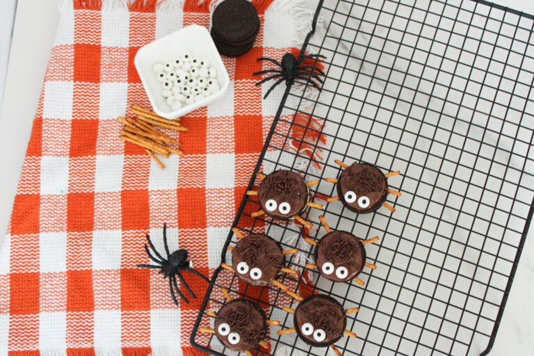 overhead view of Oreo Halloween cookies
